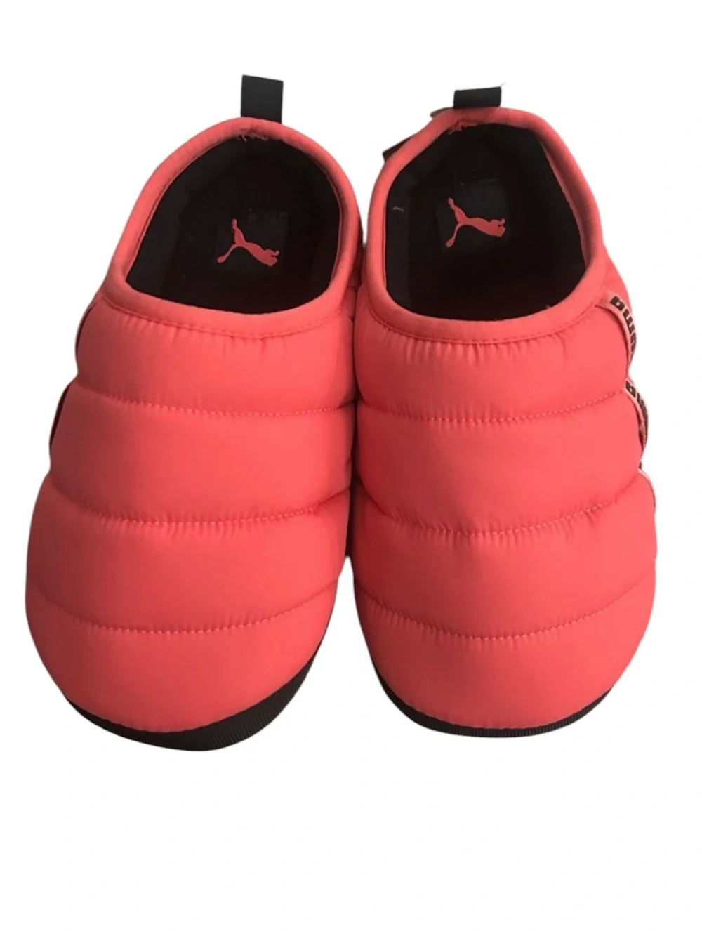 NWT Unisex Puma Scuff Junior + Slipper Size 6C Color Sunset Pink Puma Black